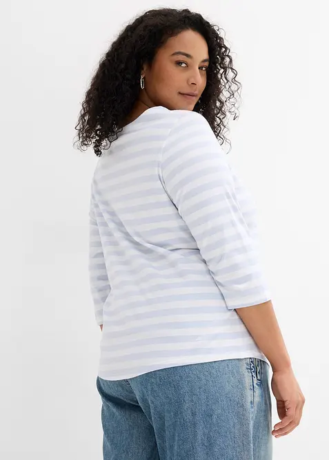 Triko s lodičkov&yacute;m v&yacute;střihem, bonprix