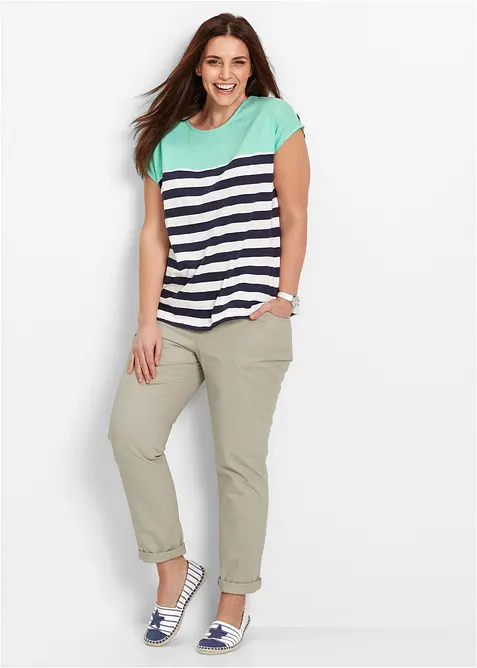 Tričko z efektn&iacute;ho vl&aacute;kna, kr&aacute;tk&yacute; ruk&aacute;v, bonprix