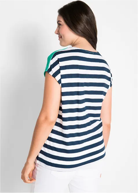 Tričko z efektn&iacute;ho vl&aacute;kna, kr&aacute;tk&yacute; ruk&aacute;v, bonprix