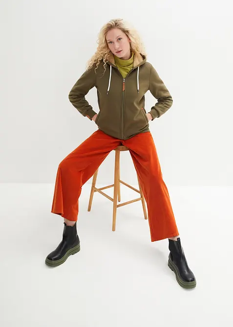 Tričko s dlouhým rukávem, s čistou organickou bavlnou, bonprix