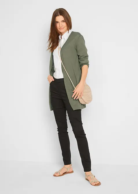 Dlouh&yacute; pleten&yacute; kab&aacute;tek, bez zap&iacute;n&aacute;n&iacute;, bonprix