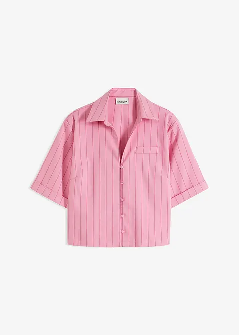 Košilová halenka s vlasovými proužky, bonprix