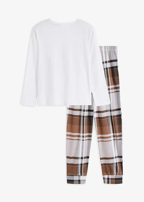 Pyžamo z čist&eacute; bavlny (2d&iacute;ln&aacute; souprava), bonprix