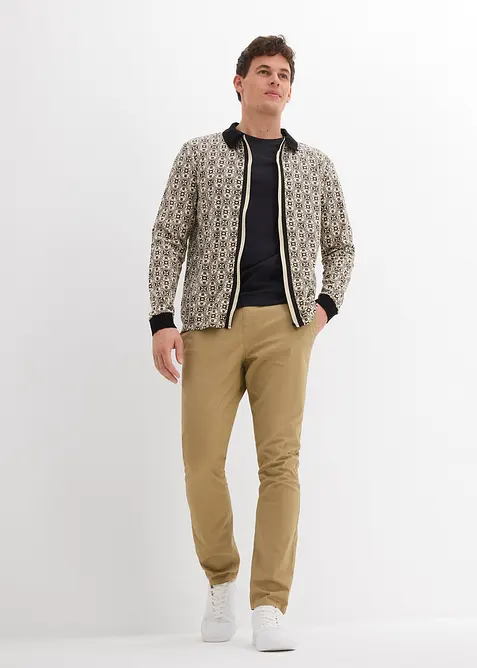 Strečové kalhoty Regular Fit bez zapínání, Straight, bonprix