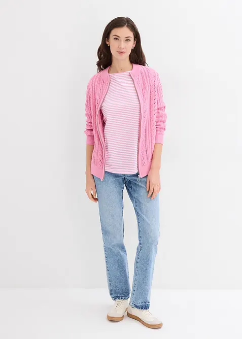 Tričko s dlouh&yacute;m ruk&aacute;vem z čist&eacute; bavlny, bonprix