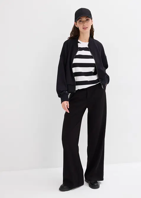 Bluzon z tepl&aacute;koviny z měkk&eacute; visk&oacute;zov&eacute; směsi, bonprix