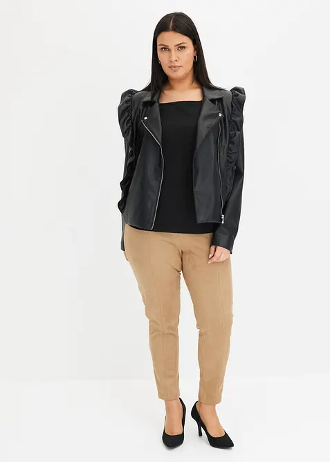 Kalhoty z uměl&eacute; kůže, bonprix