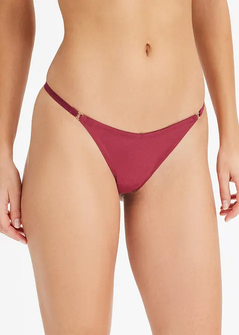 Kalhotky tanga V s organickou bavlnou (4 ks v balen&iacute;), bonprix