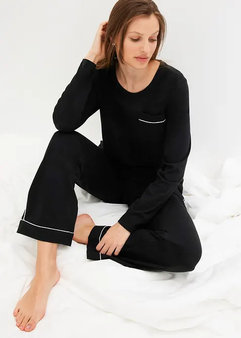 Pyžamo z měkk&eacute; bavlny, bonprix