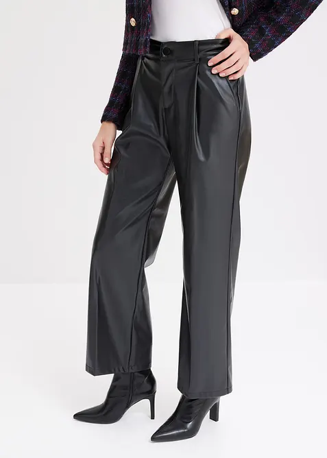 Kalhoty z uměl&eacute; kůže, bonprix