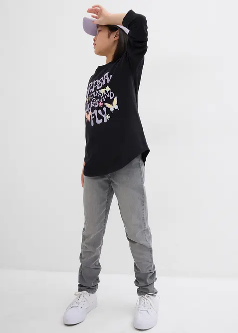 Triko s dlouh&yacute;m ruk&aacute;vem, z čist&eacute; organick&eacute; bavlny, bonprix