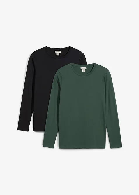 Těhotenské/kojicí tričko z čisté organické bavlny (2 ks v balení), bonprix