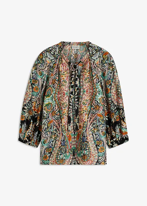 Tuniková halenka ze splývavého saténu, bonprix