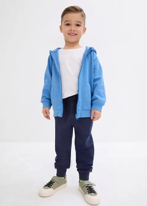 Lehké sportovní kalhoty z čisté organické bavlny, bonprix