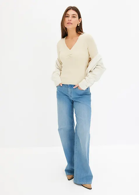 Svetr z jemné pleteniny, bonprix