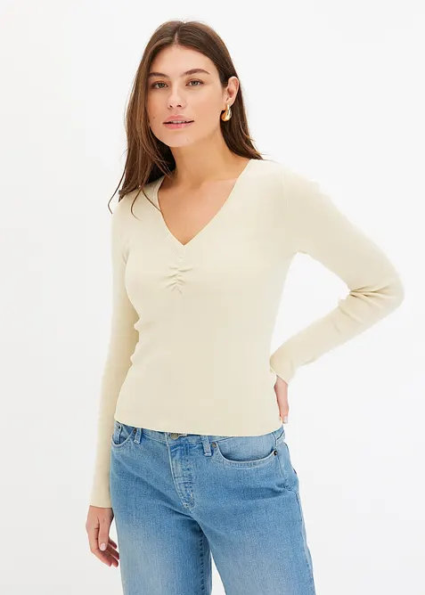 Svetr z jemné pleteniny, bonprix