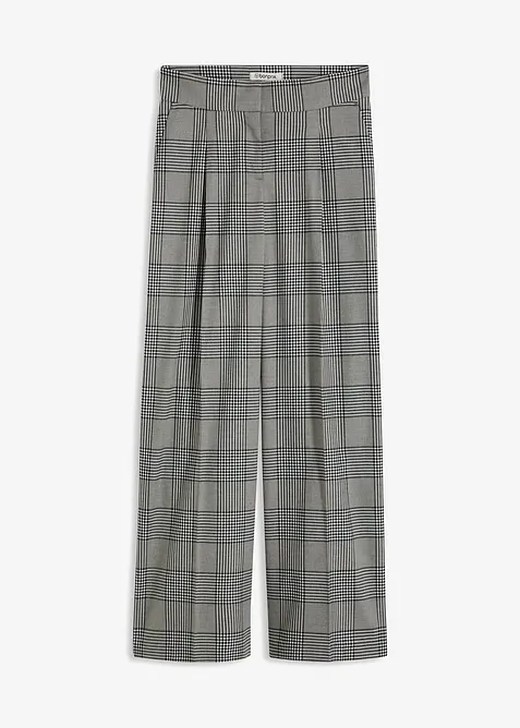 Kostkované kalhoty Marlene, bonprix