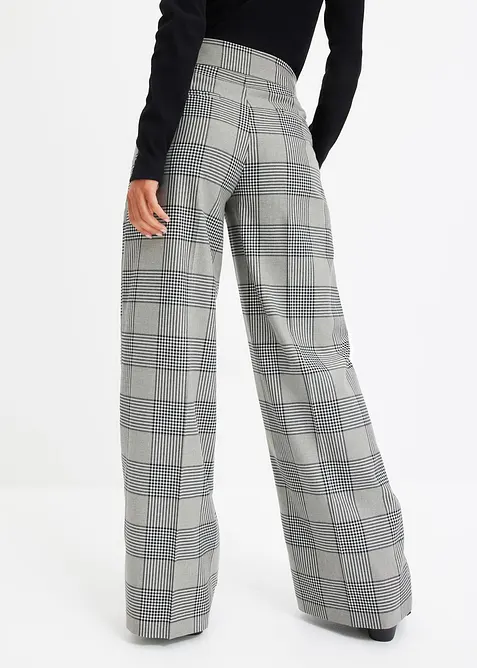 Kostkované kalhoty Marlene, bonprix
