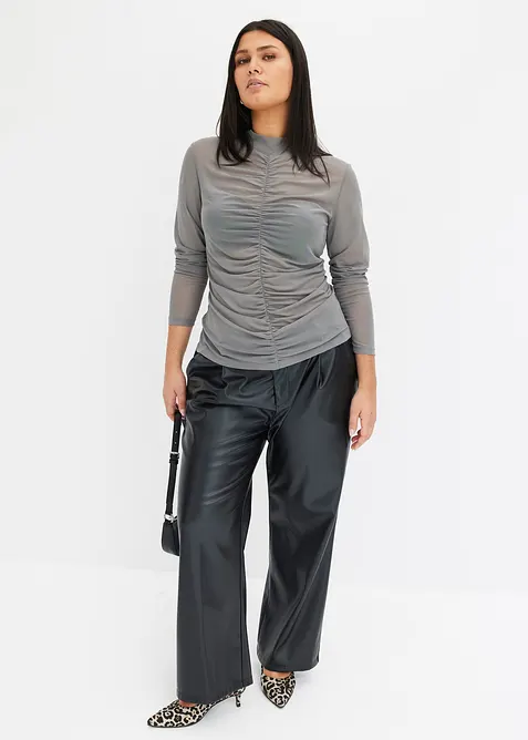 Kalhoty z uměl&eacute; kůže, bonprix