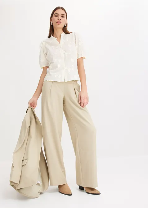 Halenka s krátkým rukávem, z čisté bavlny, bonprix