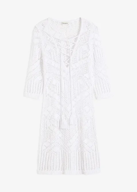 Plážové pletené šaty, bonprix