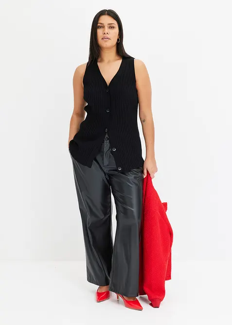 Kalhoty z umělé kůže, bonprix