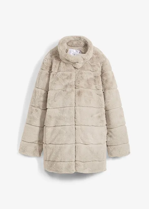 Hebká těhotenská/nosicí bunda z umělé kožešiny, bonprix