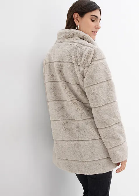 Hebká těhotenská/nosicí bunda z umělé kožešiny, bonprix