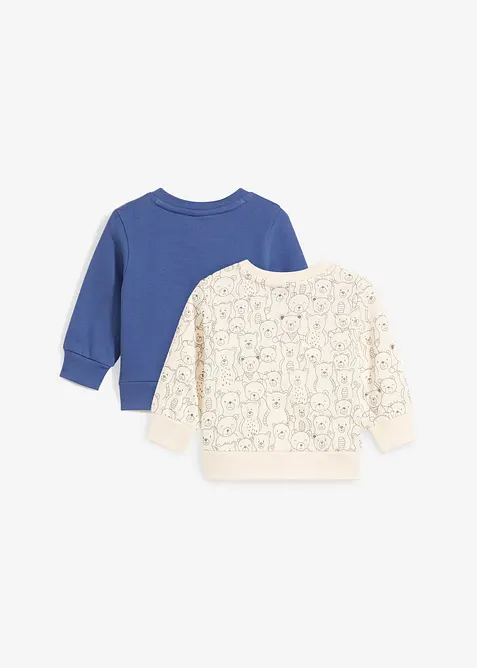 Mikina z čist&eacute; organick&eacute; bavlny (2 ks v balen&iacute;), bonprix