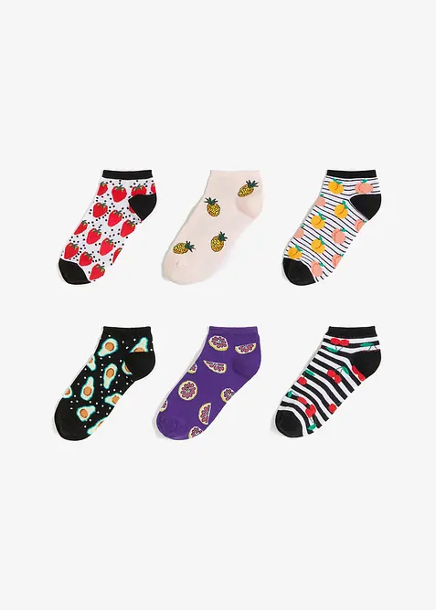 Kotn&iacute;kov&eacute; ponožky s organickou bavlnou (6 ks v balen&iacute;), bonprix