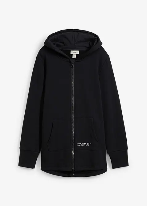 Mikina na zap&iacute;n&aacute;n&iacute;, z měkk&eacute; bavlněn&eacute; směsi, bonprix