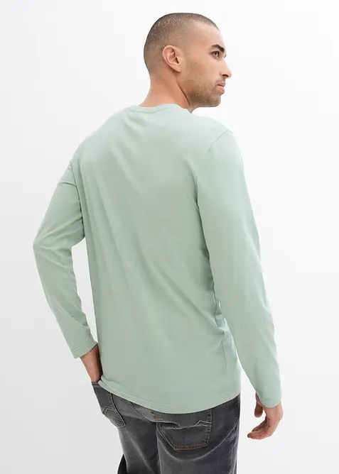 Triko s dlouh&yacute;m ruk&aacute;vem z organick&eacute; bavlny, bonprix