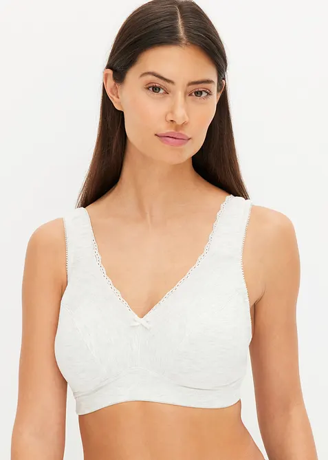 Zmen&scaron;ovac&iacute; podprsenka bez kostic, s organickou bavlnou (2 ks v balen&iacute;), bonprix