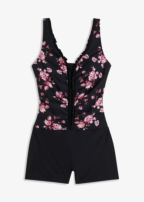 Stahovací jednodílné plavky, lehký tvarující efekt, bonprix