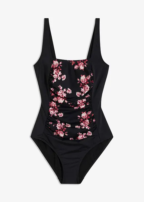 Stahovací jednodílné plavky, střední tvarující efekt, bonprix