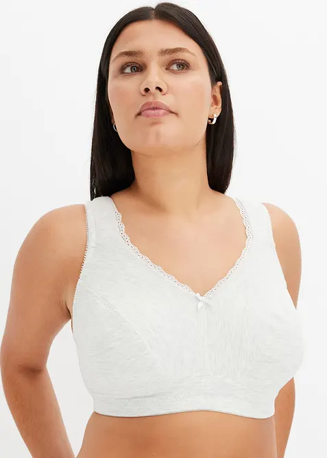 Zmen&scaron;ovac&iacute; podprsenka bez kostic, s organickou bavlnou (2 ks v balen&iacute;), bonprix