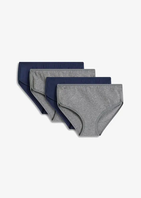 Bokov&eacute; maxikalhotky s organickou bavlnou (4 ks v balen&iacute;), bonprix