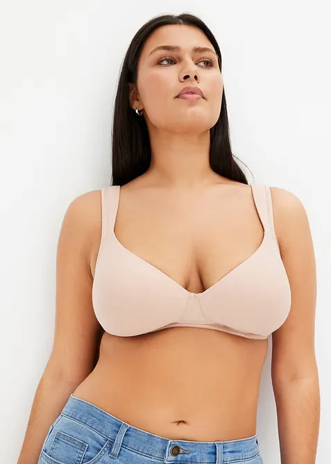 Vyztužená podprsenka s kosticemi a s organickou bavlnou (2ks v balení), bonprix