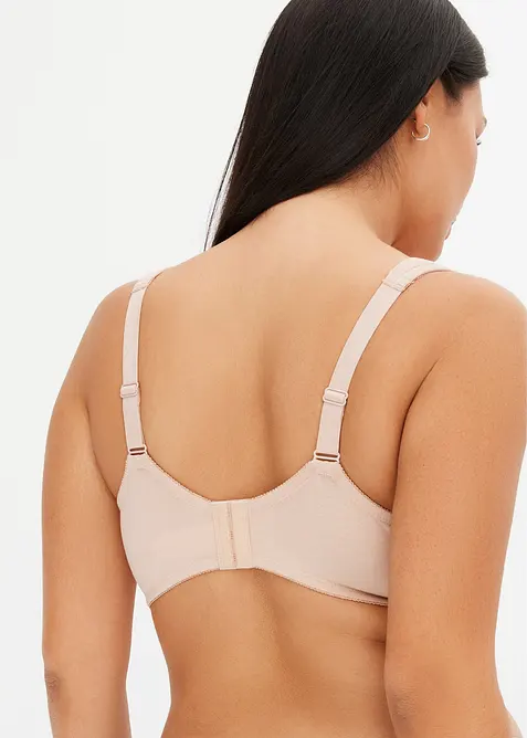 Vyztužen&aacute; podprsenka s kosticemi a s organickou bavlnou (2ks v balen&iacute;), bonprix