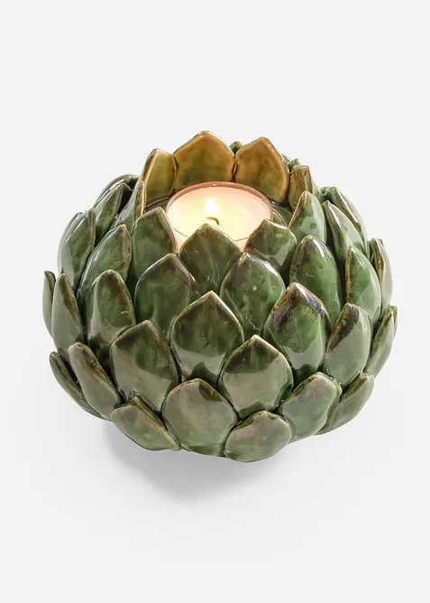 Sv&iacute;cen na čajovou sv&iacute;čku s designem artyčoku, bonprix