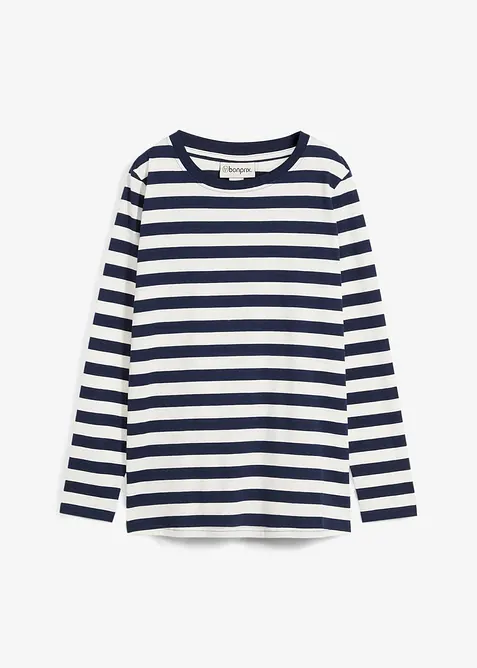 Pruhovan&eacute; tričko z čist&eacute; organick&eacute; bavlny, bonprix