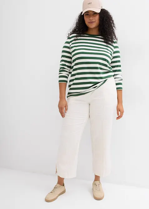 Pruhované triko z čisté organické bavlny, bonprix