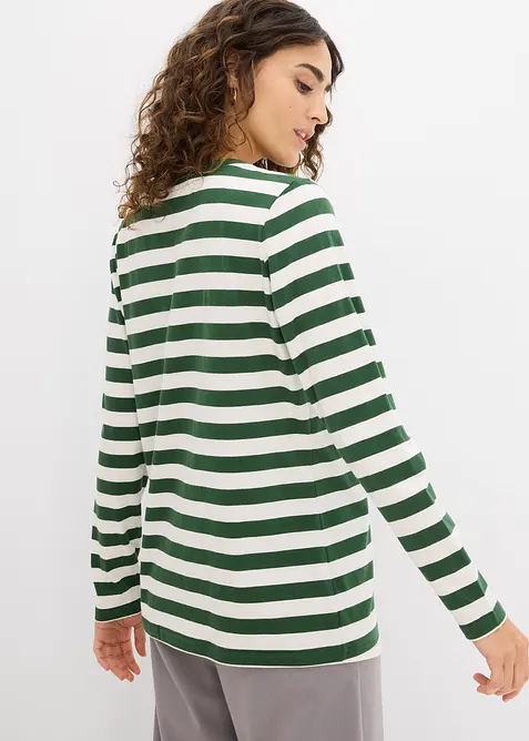 Pruhované triko z čisté organické bavlny, bonprix