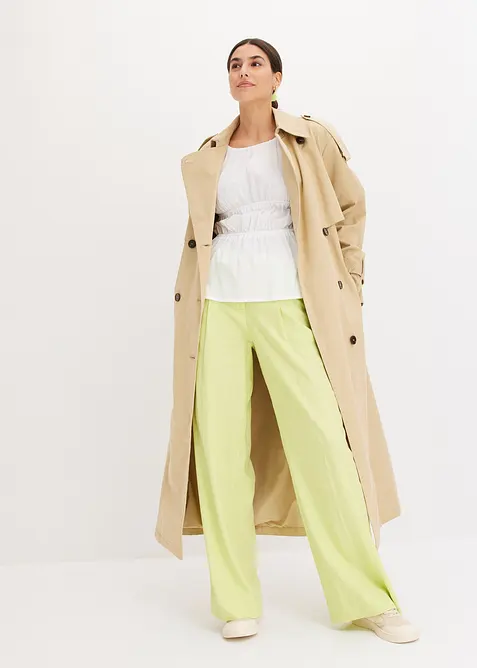 Palazzo kalhoty z lehk&eacute; lněn&eacute; směsi, bonprix