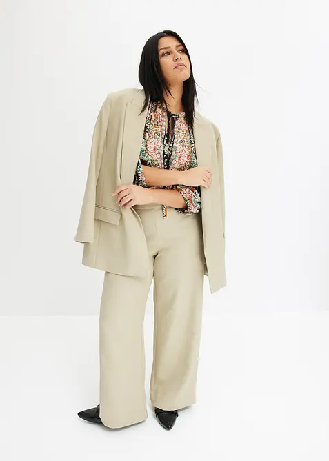 Tuniková halenka ze splývavého saténu, bonprix