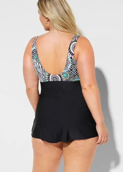 Koupací šaty s ozdobnou mašličkou, bonprix