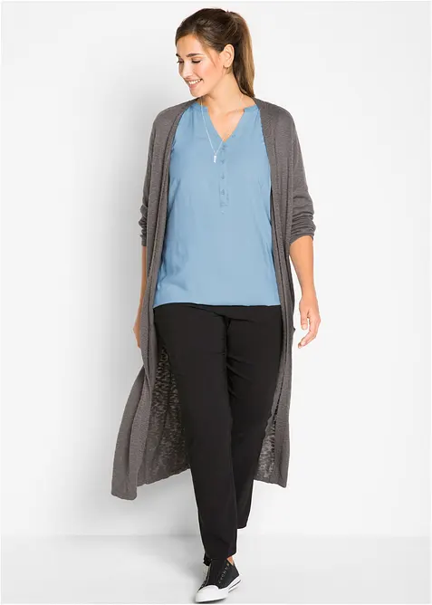 Bengal&iacute;nov&eacute; strečov&eacute; kalhoty s pohodln&yacute;m pasem, Straight, bonprix