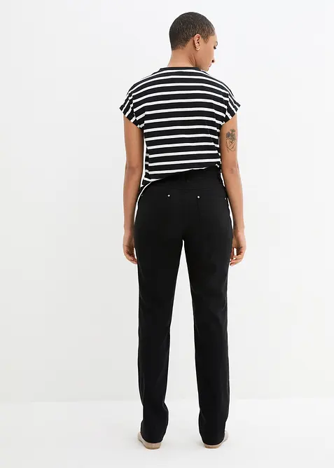 Bengalínové strečové kalhoty s pohodlným pasem, Straight, bonprix