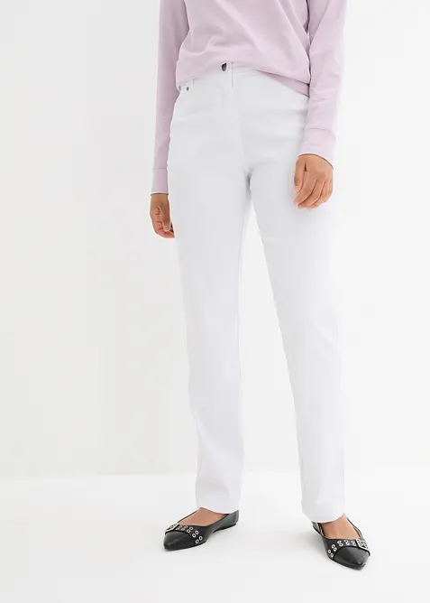 Bengal&iacute;nov&eacute; strečov&eacute; kalhoty s pohodln&yacute;m pasem, Straight, bonprix