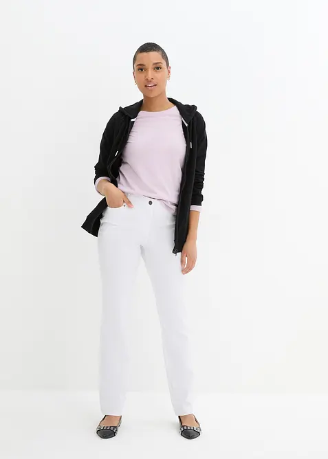 Bengal&iacute;nov&eacute; strečov&eacute; kalhoty s pohodln&yacute;m pasem, Straight, bonprix